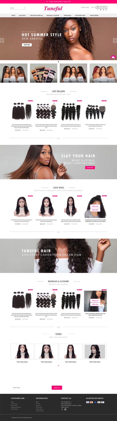 Tuneful hair