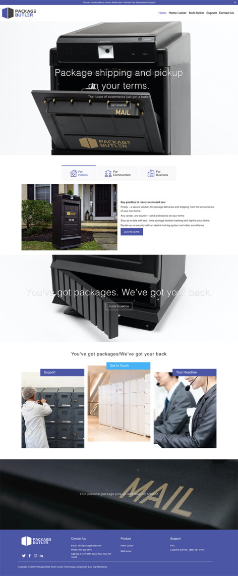 Package Butler Smart Locker Technology