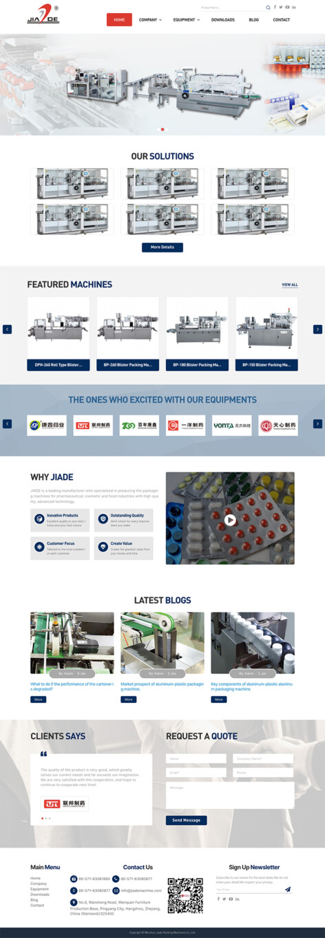 Wenzhou Jiade Packing Machinery Co.,Ltd.