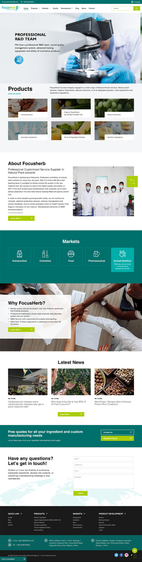 Shaanxi FocusHerb Biotechnology Co., Ltd